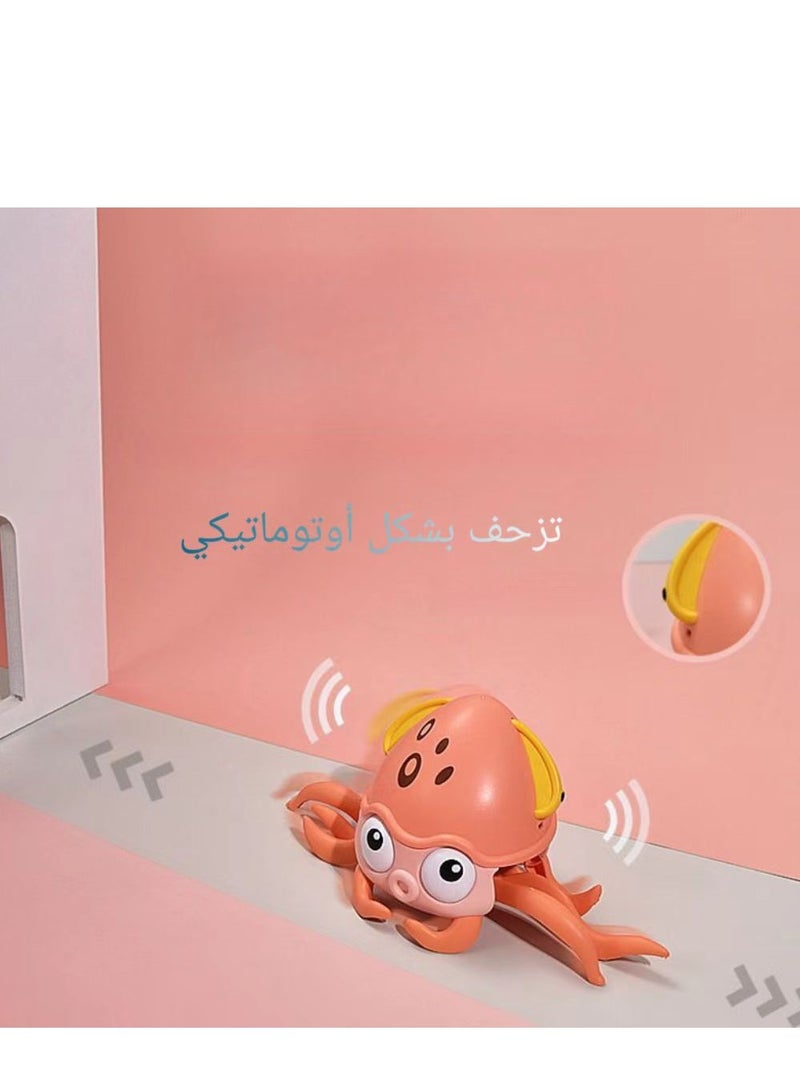 Children's electric toys, cute octopus, automatic sensing, avoiding obstacles, singing, dynamic octopus toys  - Image 5
