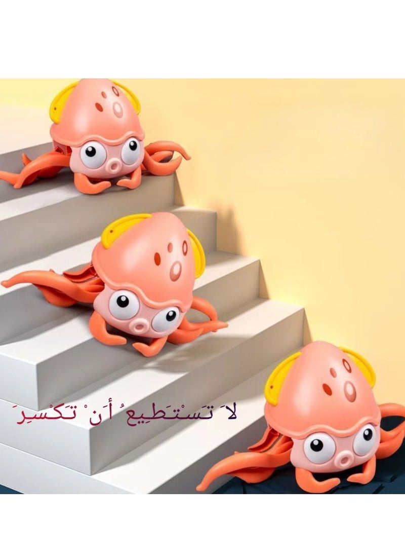 Children's electric toys, cute octopus, automatic sensing, avoiding obstacles, singing, dynamic octopus toys  - Image 4