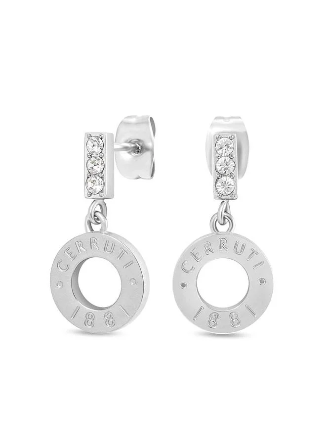 شيروتي 1881 Erika Stainless Steel Drop Earrings for Women 10mm