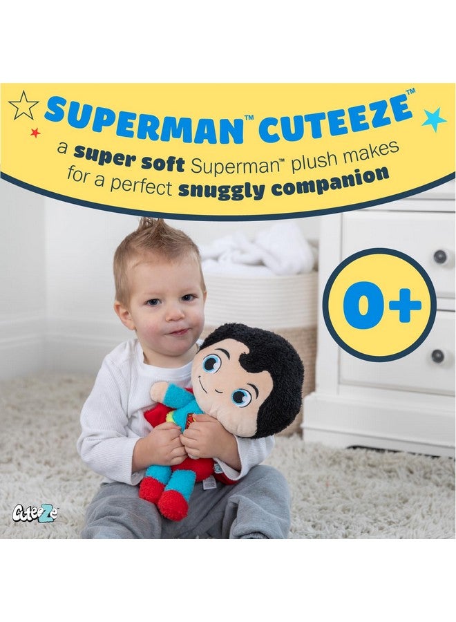 KIDS PREFERRED WB DC Superman Cuteeze Extra Soft Plush Stuffed Superhero Toy for Baby and Toddler Boys and Girls - 12 Inch Size - Image 2