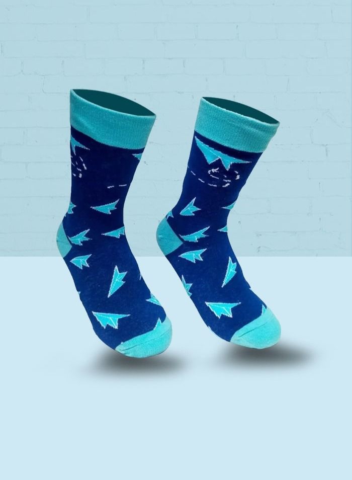 Fighter Gifts Aviation Socks A1 Design - Image 2