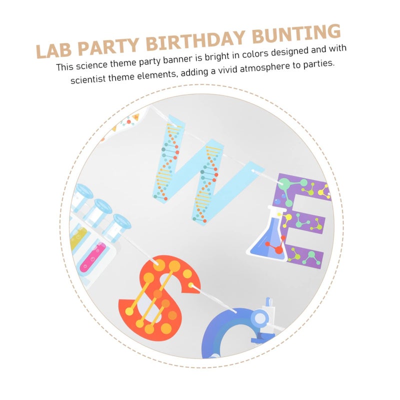 Science Theme Birthday Party Decoration Banner Kit For School Supplies - Image 5