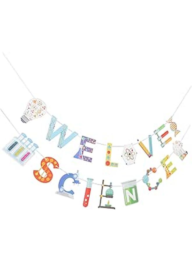 Science Theme Birthday Party Decoration Banner Kit For School Supplies - Image 1