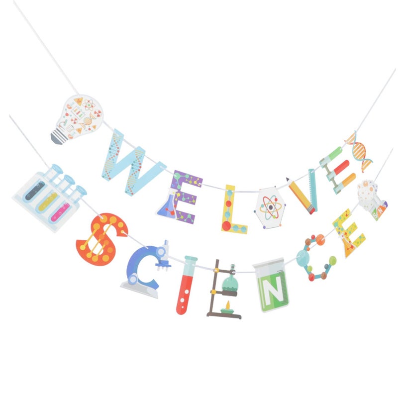 Science Theme Birthday Party Decoration Banner Kit For School Supplies - Image 2