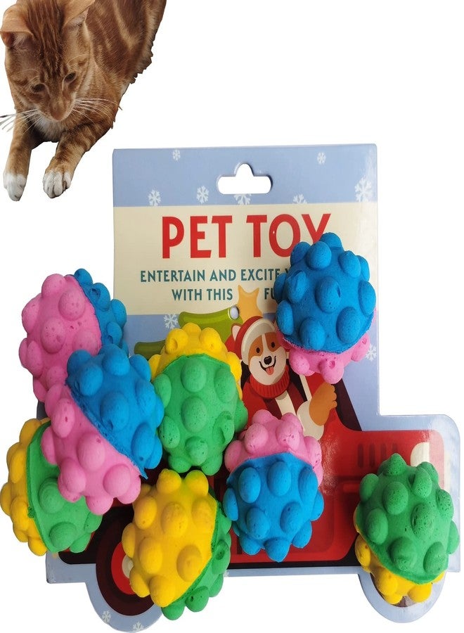 GINFH Cat Foam Ball Cat Sponge Ball Toy Cat Soccer Ball Toy (Interesting bulging Soft Ball) - Image 1