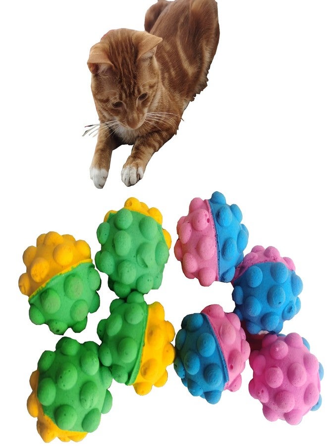 GINFH Cat Foam Ball Cat Sponge Ball Toy Cat Soccer Ball Toy (Interesting bulging Soft Ball) - Image 3