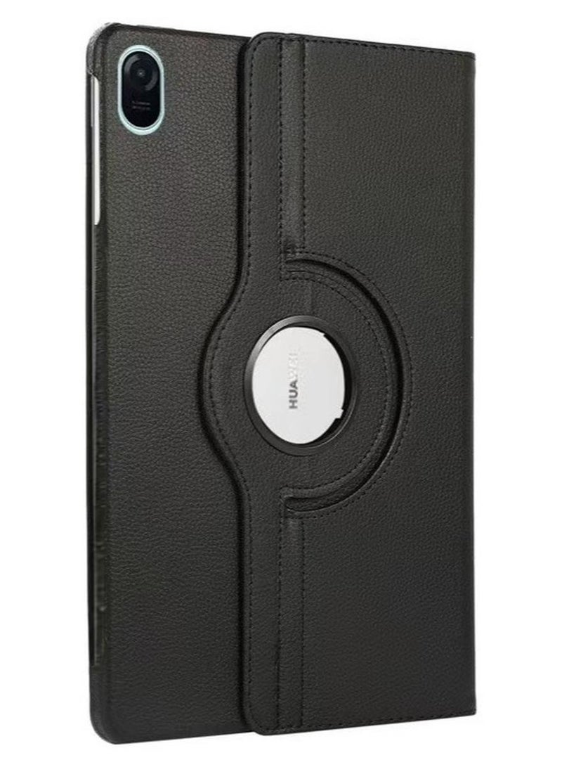 Case for HUAWEI Matepad SE 11 inch, Multi-Angle Stand + 360 Rotating Bracket + Shockproof Leather Slim Protective Cover, Black - Image 1