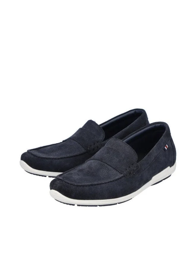 ريكر Rieker Mens Casual Shoes 09050-14 Samtcalf Blue 116-1071