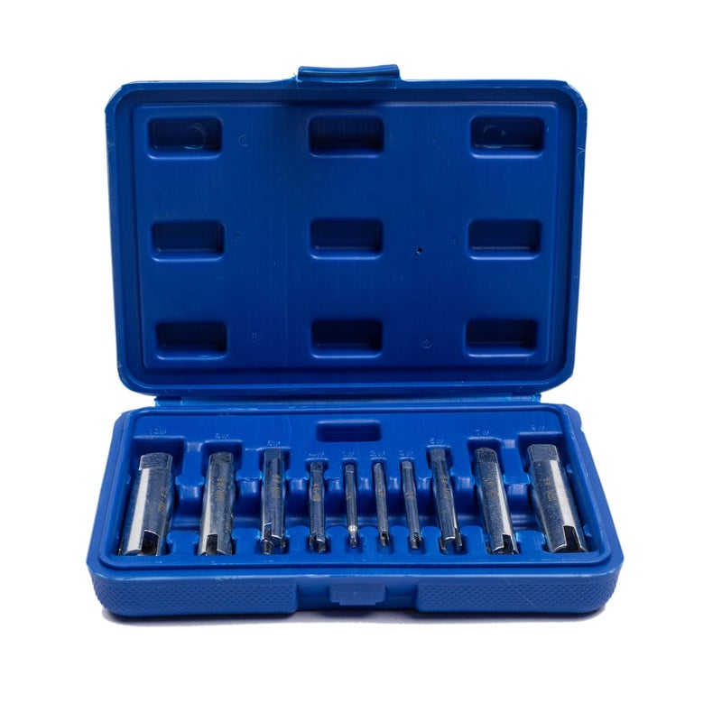 FOITECHY 10Pcs Tap Extractor 3/4 Flute Broken Head Screw Remover Stripped Tap Extractor Set - Image 2