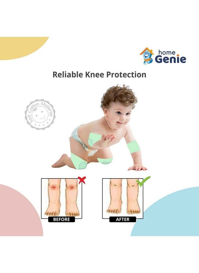 HOME GENIE - Baby Crawling Antislip Knee Protectorsunisex Toddlers Kneepadsfits Most Babies And Suitable For Every Season (Best For 624 Months Old Baby) (Dark Grey) - Image 1