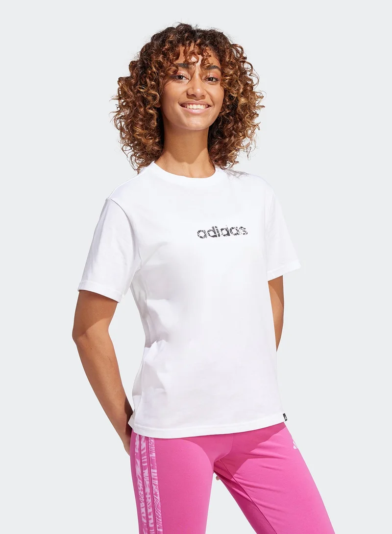 Adidas Camo Linear Graphic T-Shirt