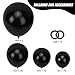 RUBFAC 154pcs Black Balloons Different Sizes 18 12 10 5 Inches for Garland Arch Latex Balloons for Halloween Party Decorations Birthday Wedding Decor - Image 4