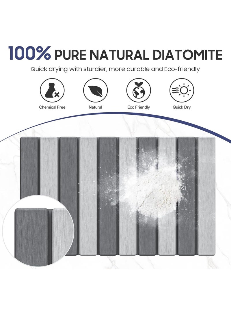 موثوقية التنبؤ الحجر حمام حصيرة قابلة للطي دياتوماسيوس الأرض حمام حصيرة غير انزلاق امتصاص دش الحجر حصيرة سريعة الجافة سهلة التنظيف للحمام أرضية المطبخ تجفيف الأطباق - Image 4