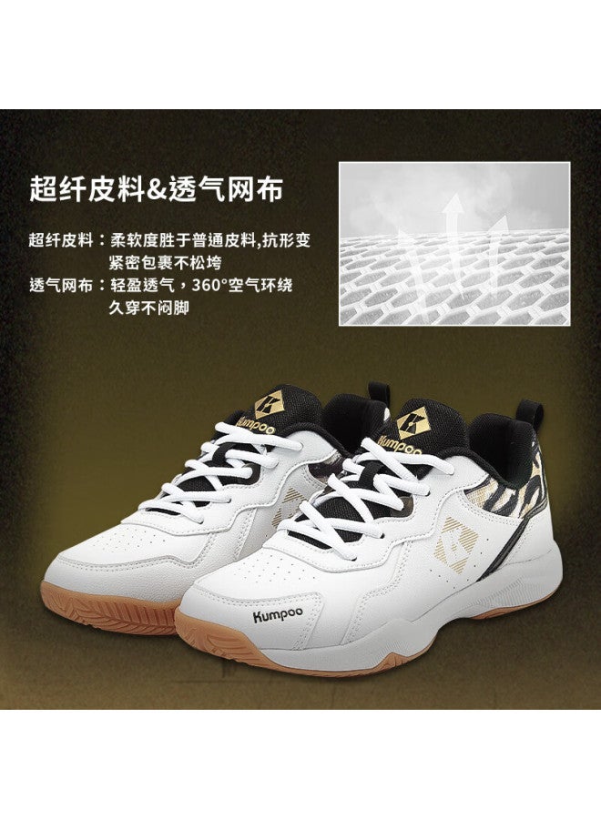 Kumpoo New Badminton Shoes Luying D21 Breathable Non-slip Wear-resistant Xunfeng Professional Sports Shoes White/black Size 43