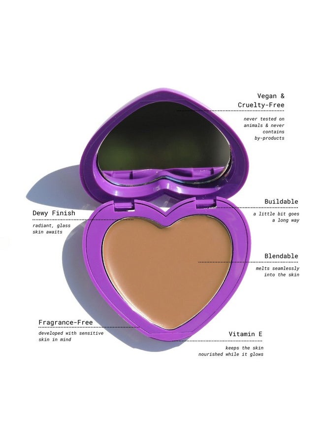 Half Caked Candy Paint Bronzer ; Cream Bronzer, Vegan & Crueltyfree, Clean Beauty, Fragrancefree, Glass Skin Finish ; 5G (Heatwaves)  - Image 5