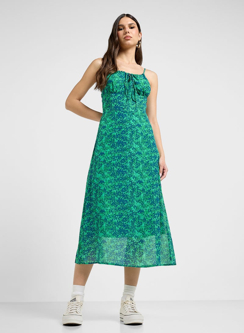 Floral Print Midi Dress