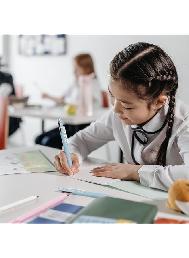 إيروريكس مجموعة من 4 أقلام حبر جاف متعددة الألوان قابلة للسحب 4 في 1 0.5 مم أقلام ملونة للمكتب والمدرسة هدية مثالية للطلاب والأطفال - Image 4