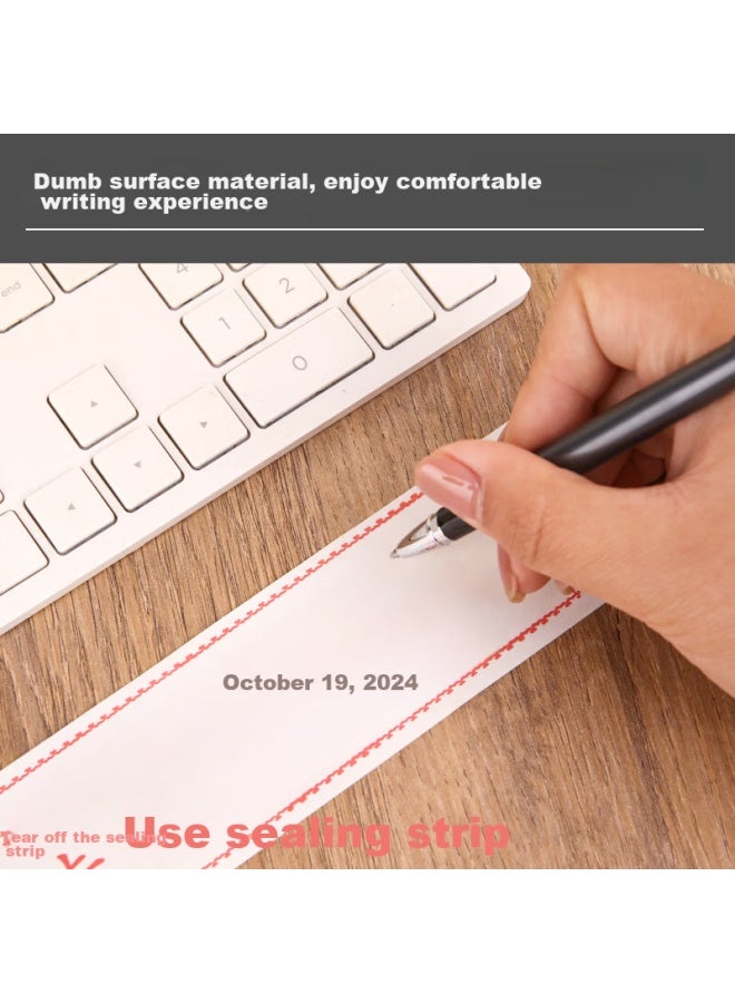 Ubiquitin Ubr Hr File Seal Sticker Bid Doent Envelope Seal Sticker Adhesive Seal Sticker 308*50mm 25 ورقة/عبوة 100 ملصق 1822 - Image 1