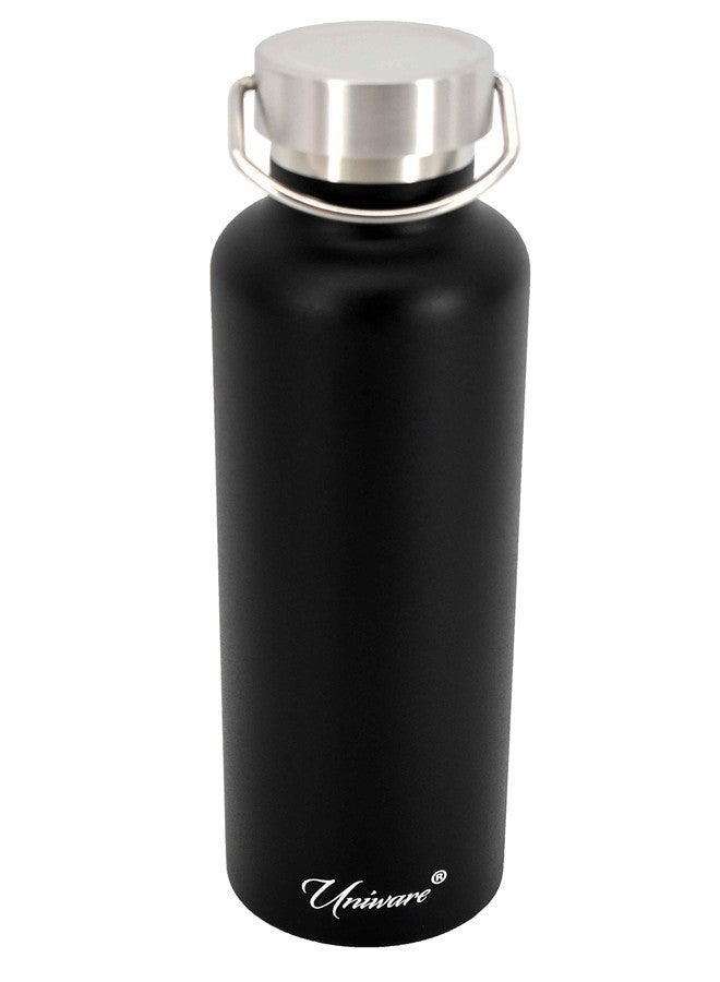 UNIWARE 2463BK Uniware Double Wall Stainless Steel Vacuum Flask (750 mL) (Black) - Image 1