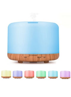 Arabest 500ml Aromatherapy Essential Oil Diffuser, Cool Mist Fragrance Oils Humidifier, Electric Aroma Air Purifier Home 7 LED Color Lights, Timer, Auto Shut-Off  - Image 1
