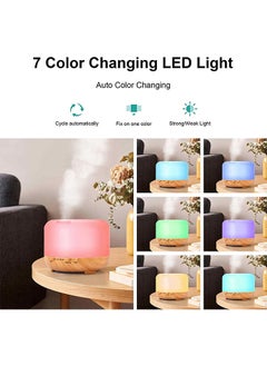 Arabest 500ml Aromatherapy Essential Oil Diffuser, Cool Mist Fragrance Oils Humidifier, Electric Aroma Air Purifier Home 7 LED Color Lights, Timer, Auto Shut-Off  - Image 2