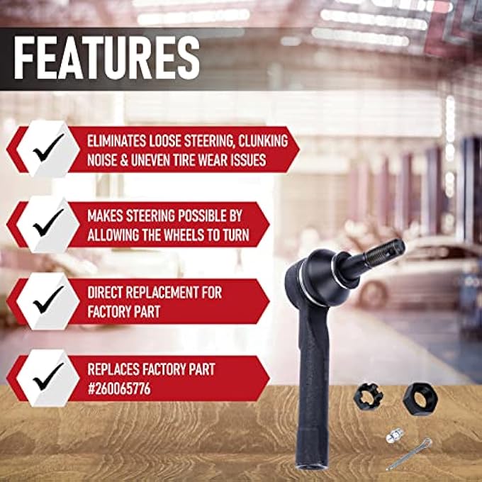 أيه أيه إغنيشن طرف قضيب الربط الأمامي الخارجي متوافق مع سيارات كاديلاك وشيفروليه وجي إم سي أفالانش 1500 2500 إسكاليد سيلفرادو سييرا تاهو يوكون XL 1500 يستبدل Es3493T 260065776 19149617 12471376 - Image 3