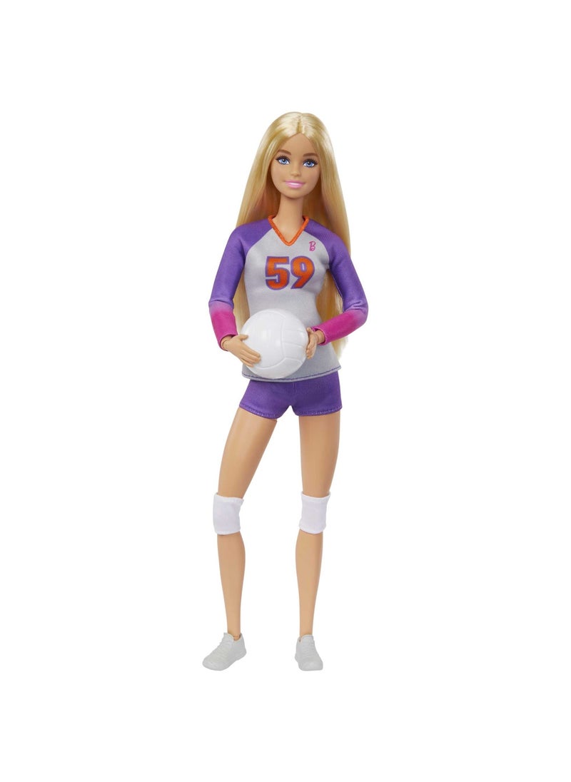 Barbie - Made To Move Volleyball Player Doll - Image 1