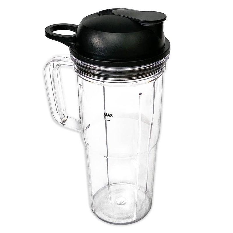Veterger Veterger Replacement parts cup with ToGo LidCompatible with NutriBullet Blender Combo NutriBullet Pro 1000 and NutriBullet Select 20 24oz with handle 
