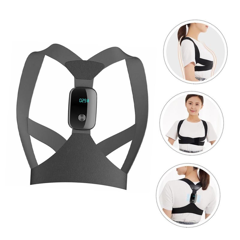 Posture Corrector With Vibration Reminder Back Brace For Adults Black - Image 5