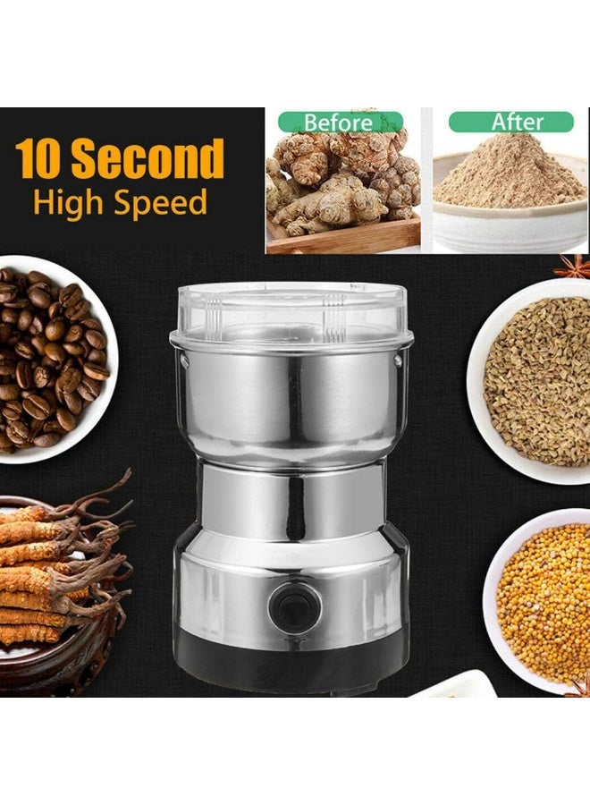 Multifunction Smash Machine Electric Cereals Grain Grinder Mill Spice Herbs Pulverizer Grg Machine Tool Stainless Steel Electric Coffee Bean Grinder for Home - Image 2