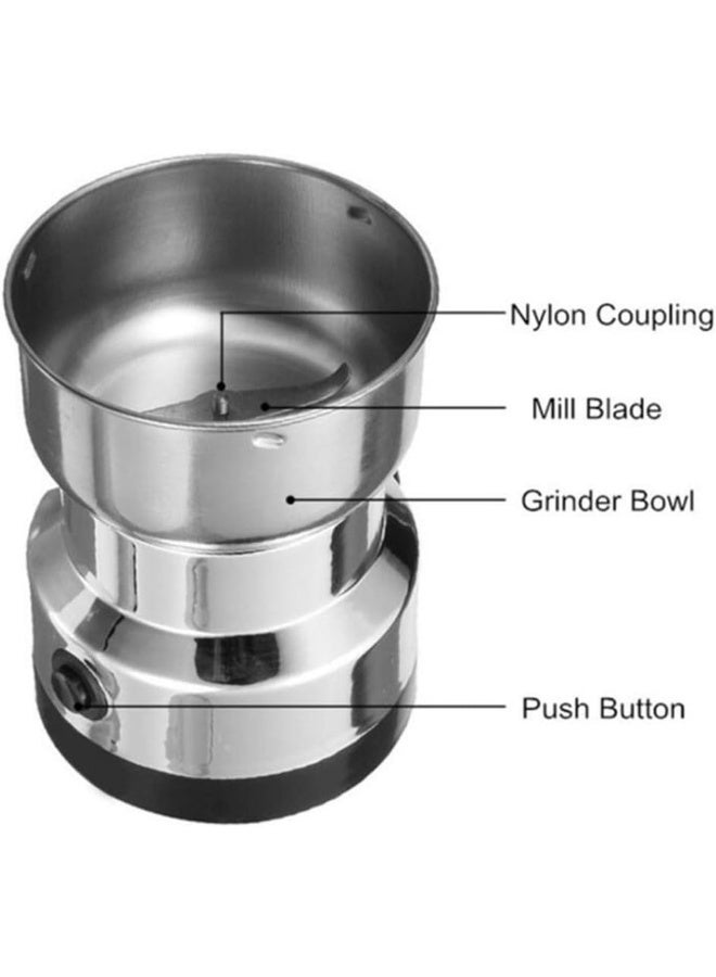 Multifunction Smash Machine Electric Cereals Grain Grinder Mill Spice Herbs Pulverizer Grg Machine Tool Stainless Steel Electric Coffee Bean Grinder for Home - Image 5