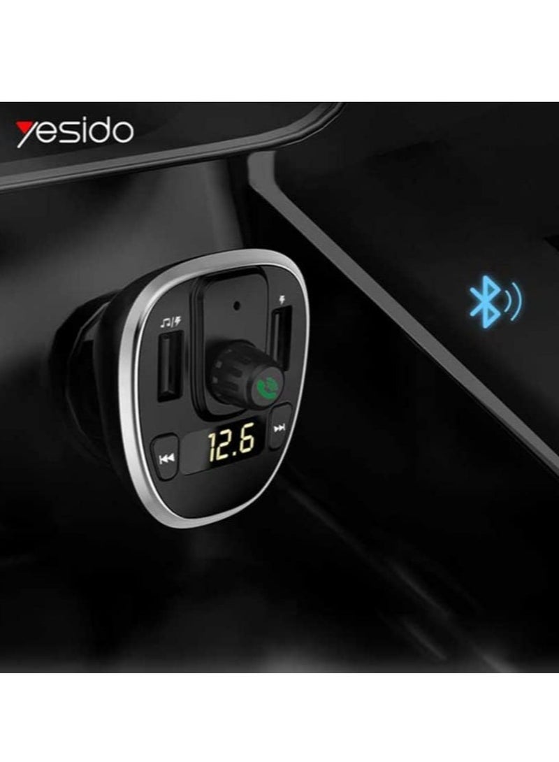 Yesido "Yesido Y39 Premium Car Charger with FM Transmitter and Digital Display" - Image 4