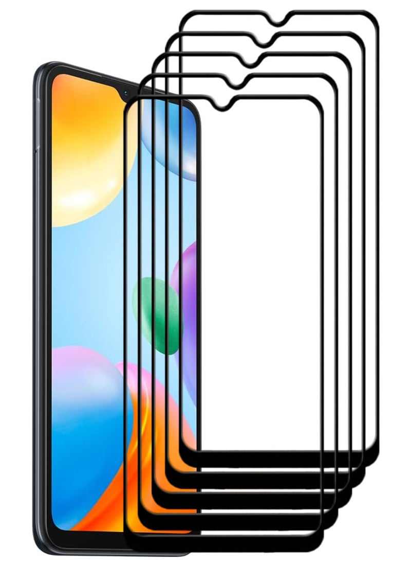 ACLIX 5 Pieces Antistatic ESD Dustproof Premium Quality High Definition Tempered Glass Screen Protector Designed For Xiaomi Redmi 10C - Image 1