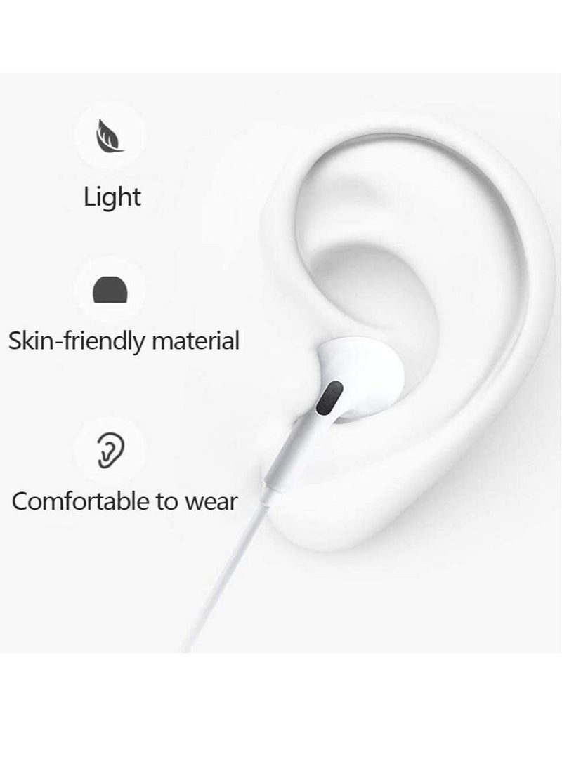 ELTRAZONE Wired Earbuds Earphones for iPhone 12 Pro with Microphone and Volume Control, Active Noise Cancellation Earbuds Earphones in Ear Headphones Compatible with iPhone 8/8plus X/Xs/XR/Xs max/11/12/pro/se - Image 3