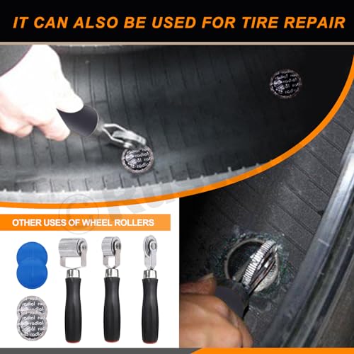 Rustark 4Pcs Car Sound Deadening Roller Set with 66 Feet Aluminum Foil Tape, 3 Different Sizes Auto Soundproofing Rollers and Tape for Car Noise Sound Deadening Installation (6mm 20mm 40mm) - Image 5