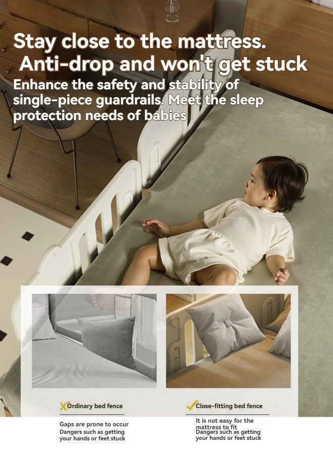 بيوينتي السفر سرير السكك الحديدية للأطفال الصغار, السكك الحديدية السلامة مع لا الحفر, سرير سرير السكك الحديدية الحرس للطفل الطفل / كبار السن, الارتفاع قابل للتعديل للسرير الملكة التوأم الملك الحجم 1pcs - Image 2