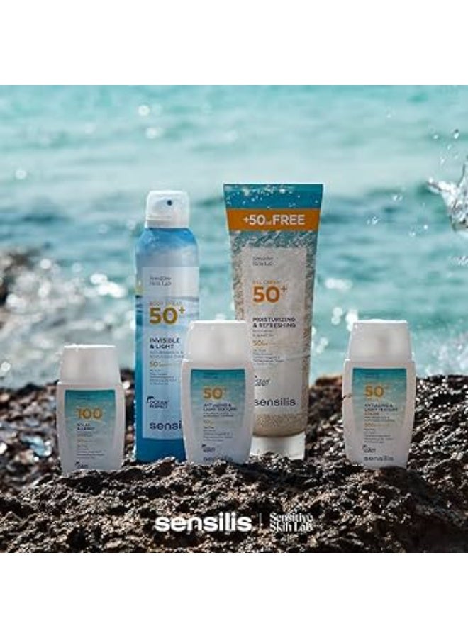 سينسليس سائل مائي خفيف مضاد للشيخوخة من سينسيليس بعامل حماية من الشمس 50+، 50 مل - ملون - Image 3