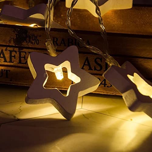 Lexton Lexton Star Shaped 16 Led String Light Plug SourcedWarm White for Indoor Outdoor Decorations  - Image 5