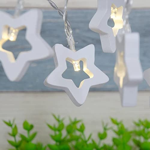 Lexton Lexton Star Shaped 16 Led String Light Plug SourcedWarm White for Indoor Outdoor Decorations  - Image 3