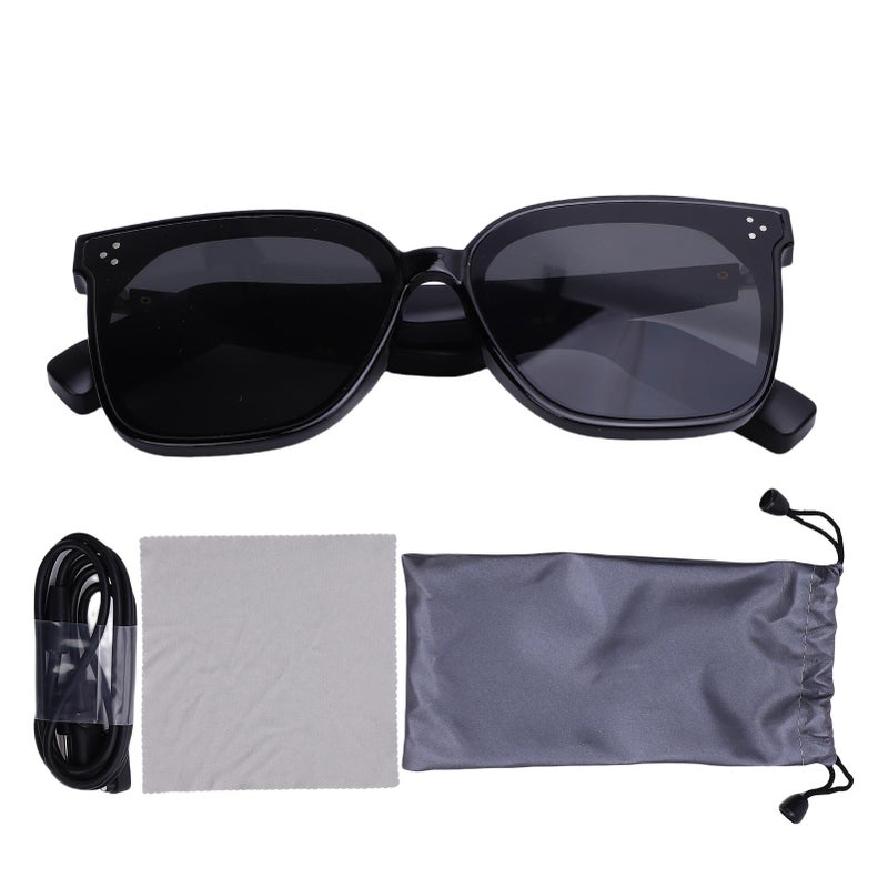 Smart Bluetooth Glasses: Upgraded Noise Reduction Chip, Magnetic Charging, Soft Silicone Nose Pad - Real-Time AI Translation Glasses for Daily Use, Outdoor Activities & Travel - Image 1