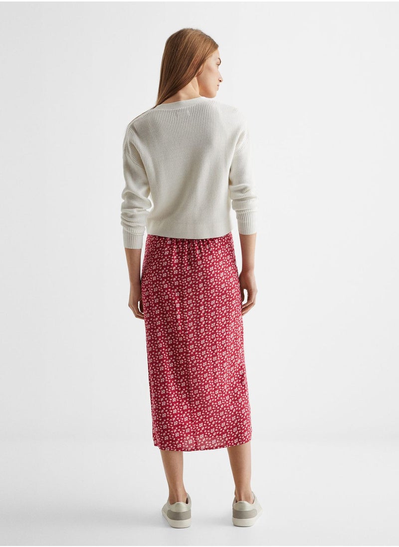 MANGO - Youth Floral Print Skirt - Image 1