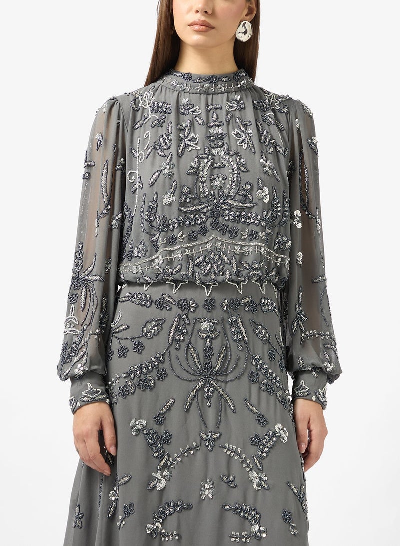 Frock and Frill Puff sleeve maxi dress - Image 3