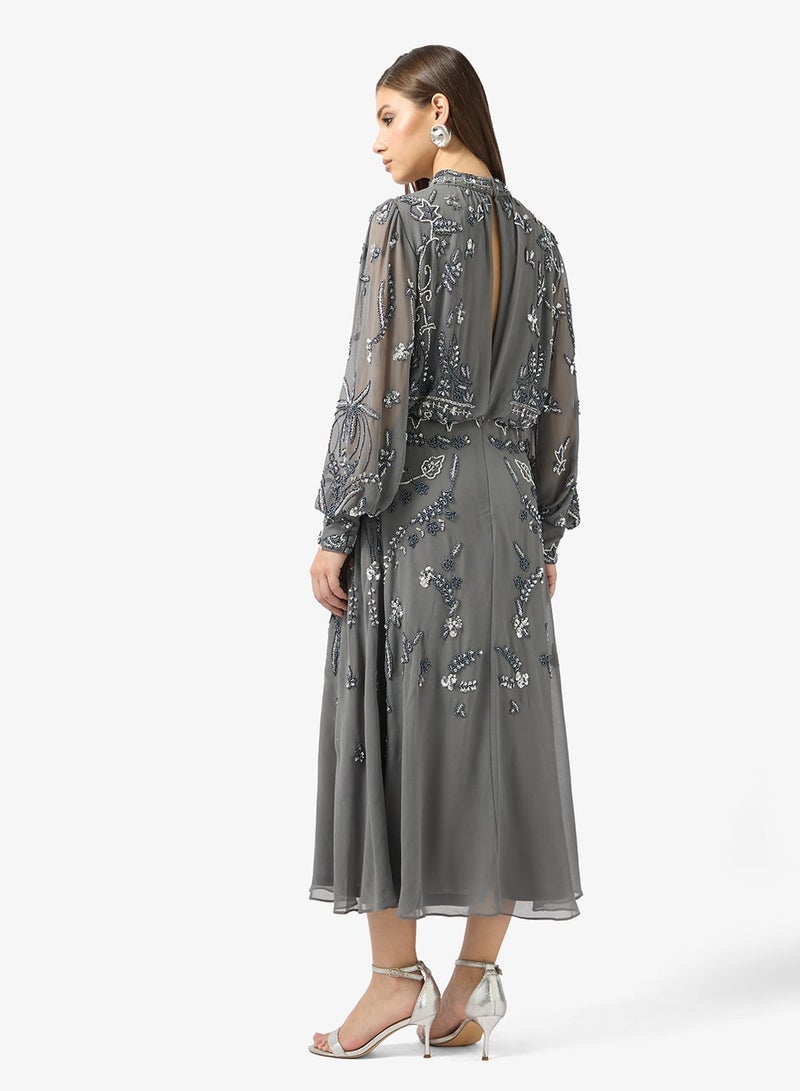 Frock and Frill Puff sleeve maxi dress - Image 2