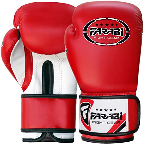 Farabi Sports Kids Boxing Gloves 4, 6, 8-oz Boxing Gloves for Kids Junior Boxing Gloves Youth Boxing Gloves Boys and Girls Boxing Training Gloves for MMA Muay Thai & Punching Bag (Red, 8-oz) - Image 4