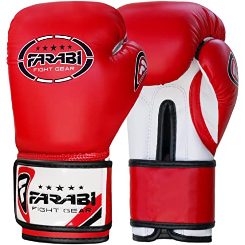 Farabi Sports Kids Boxing Gloves 4, 6, 8-oz Boxing Gloves for Kids Junior Boxing Gloves Youth Boxing Gloves Boys and Girls Boxing Training Gloves for MMA Muay Thai & Punching Bag (Red, 8-oz) - Image 5