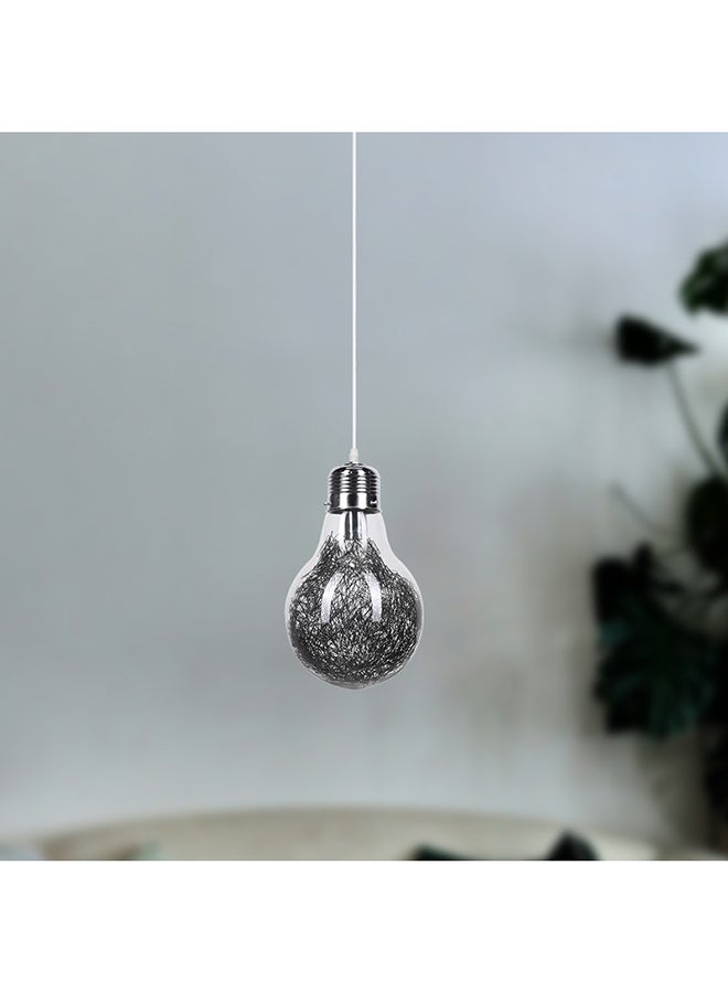 الروضة للإضاءة معلقة ديكوريتف 1 لمبة | حديث ديكور LED E27 معلقة مصباح سقف اضاءة داخلية مصباح معلق دلاية سقف مودرن | مناسبة لأي غرفة | | اللون: أسود | المقاس: 70x22 سم