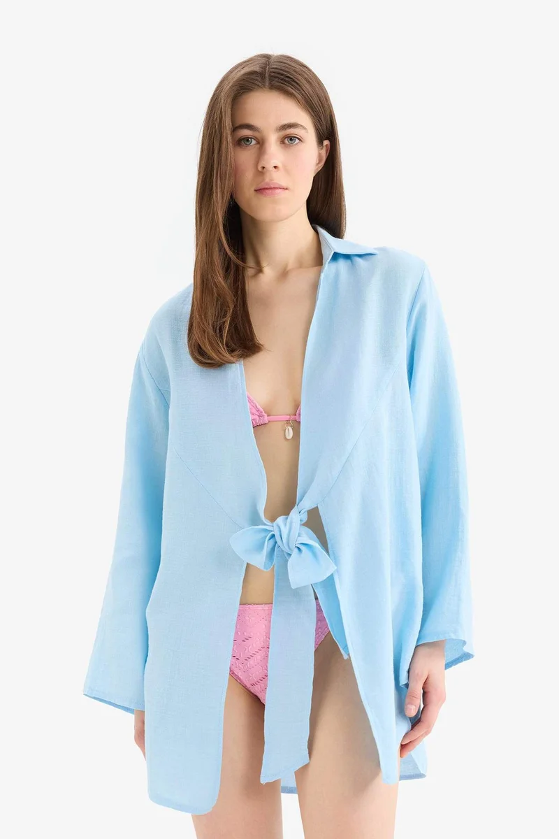 ديفاكتو Fall in Love Regular Fit Muslin Beachwear
