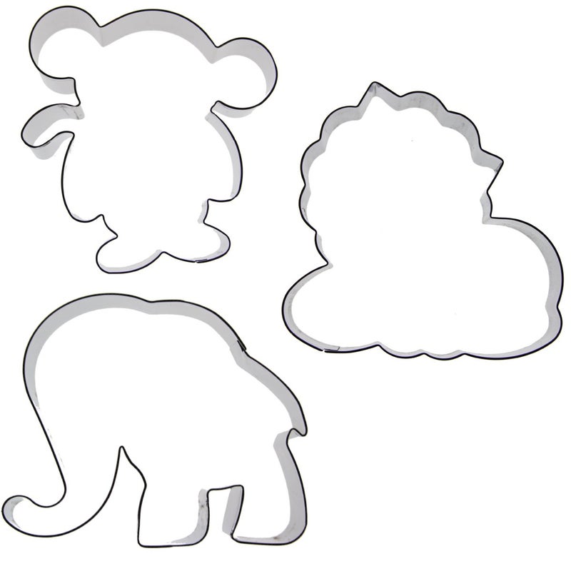 Sweet Elite Tools Jungle Animal Cookie Cutter Set- Elephant  Monkey  Lion by Chapix Cookies - Image 5