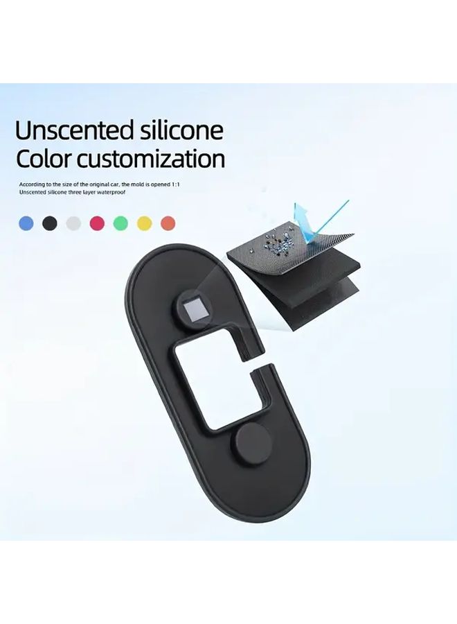 4pcs Car Door Limiter Cover Silicone Rust Protection Smooth Operation Interior Upgrade Accessory - Image 5
