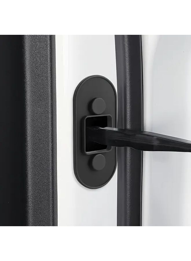 4pcs Car Door Limiter Cover Silicone Rust Protection Smooth Operation Interior Upgrade Accessory - Image 4